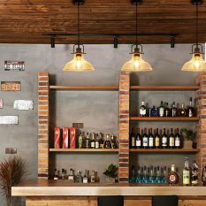 Bubble Glass Shade Industrial Pendant Light 5