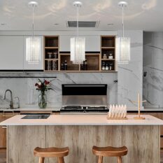 Charming Small Cuboid Chrome Pendant Light 4