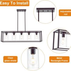 Clear Glass Shade Mini Lantern Pendant oil rubbed bronze installation