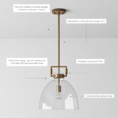 Convenient Stylish Vintage Brass Pendant Light 2