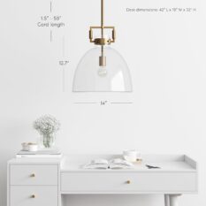 Convenient Stylish Vintage Brass Pendant Light 6