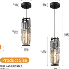 Crystal Pendant Light Modern Mini Fixture 1