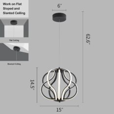Elegant Modern LED Chandeliers Hanging Design 2