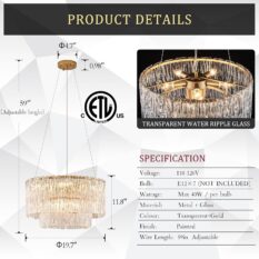 Exquisite Luxury 2 Tiers Chandelier 3