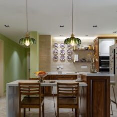 Green Glass Pendant Stylish Lighting Fixture 4