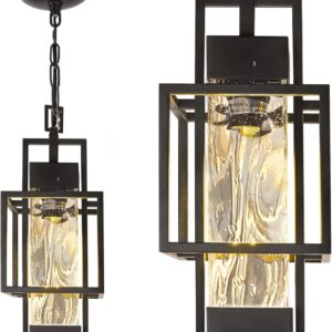 Hanging Lantern Fixture Adds Timeless Elegance