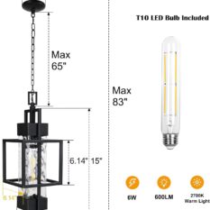 Hanging Lantern Fixture Adds Timeless Elegance dimension