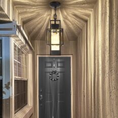 Hanging Lantern Fixture Adds Timeless Elegance hallway