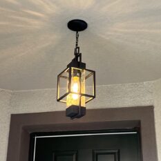 Hanging Lantern Fixture Adds Timeless Elegance outdoor