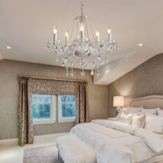 Illuminate Your Room With A Crystal Chandelier bedroom