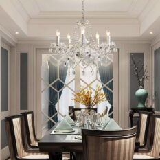 Illuminate Your Room With A Crystal Chandelier dining area