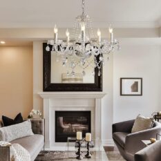 Illuminate Your Room With A Crystal Chandelier living room