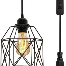 Industrial Vintage Hanging Light Fixture Design