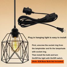 Industrial Vintage Hanging Light Fixture Design installation