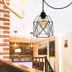 Industrial Vintage Hanging Light Fixture Design living room