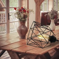 Industrial Vintage Hanging Light Fixture Design livingroom