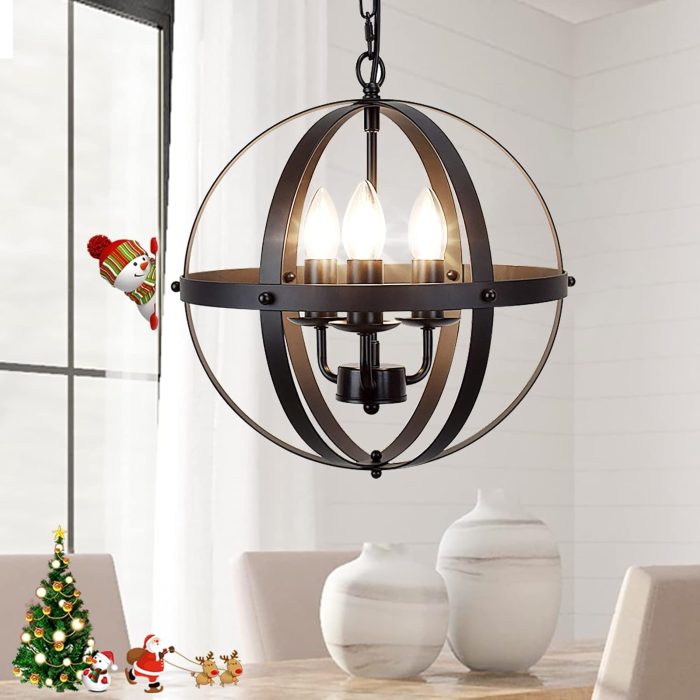 Metal Shade Lamp E12 Base Vintage Pendant Design