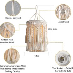 Pendant Light Boho Hanging Design detail