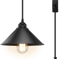 Plug-In Pendant Light Industrial Hanging Lamp 2