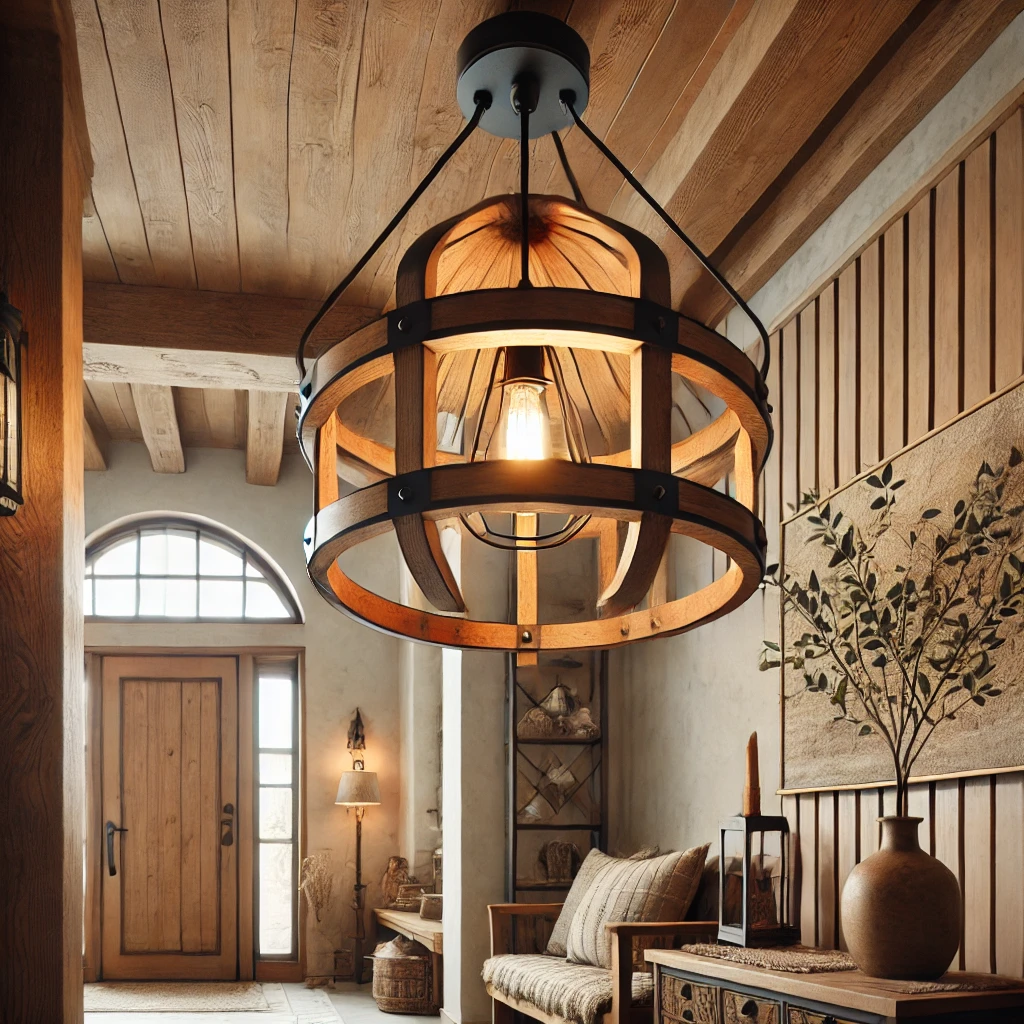 Rustic Farmhouse-Style Pendant Llight - 03