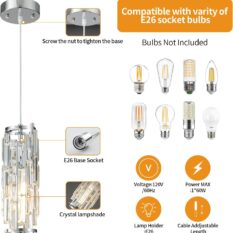 Sophisticated Modern Chrome Pendant Light 2
