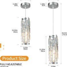 Sophisticated Modern Chrome Pendant Light 3